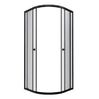 Душевой уголок Triton Альфа Щ0000054225 100x100 см профиль чёрный стекло прозрачное